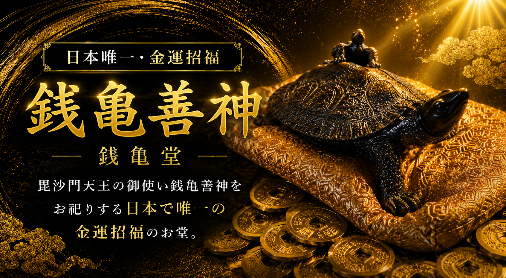 銭亀善神 — 日本唯一・金運招福のお堂